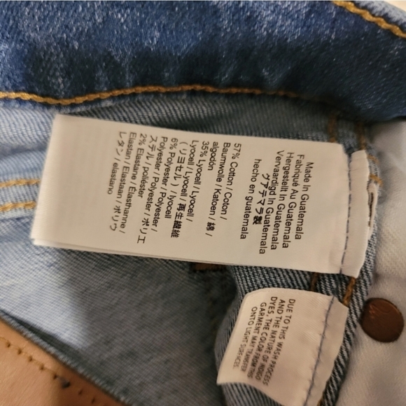 Madewell 10" high-rise skinny jeans button fly size 27 - Picture 7 of 8